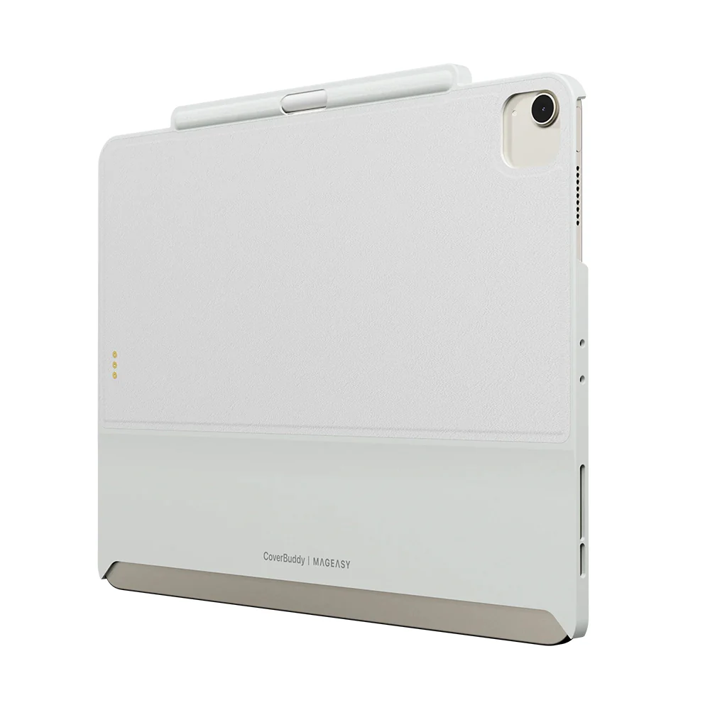 MagEasy CoverBuddy for 13-inch iPad Air (M2/M3/M4) / iPad Pro(1st/2nd/3rd/4th Gen) Leather White - Image 5