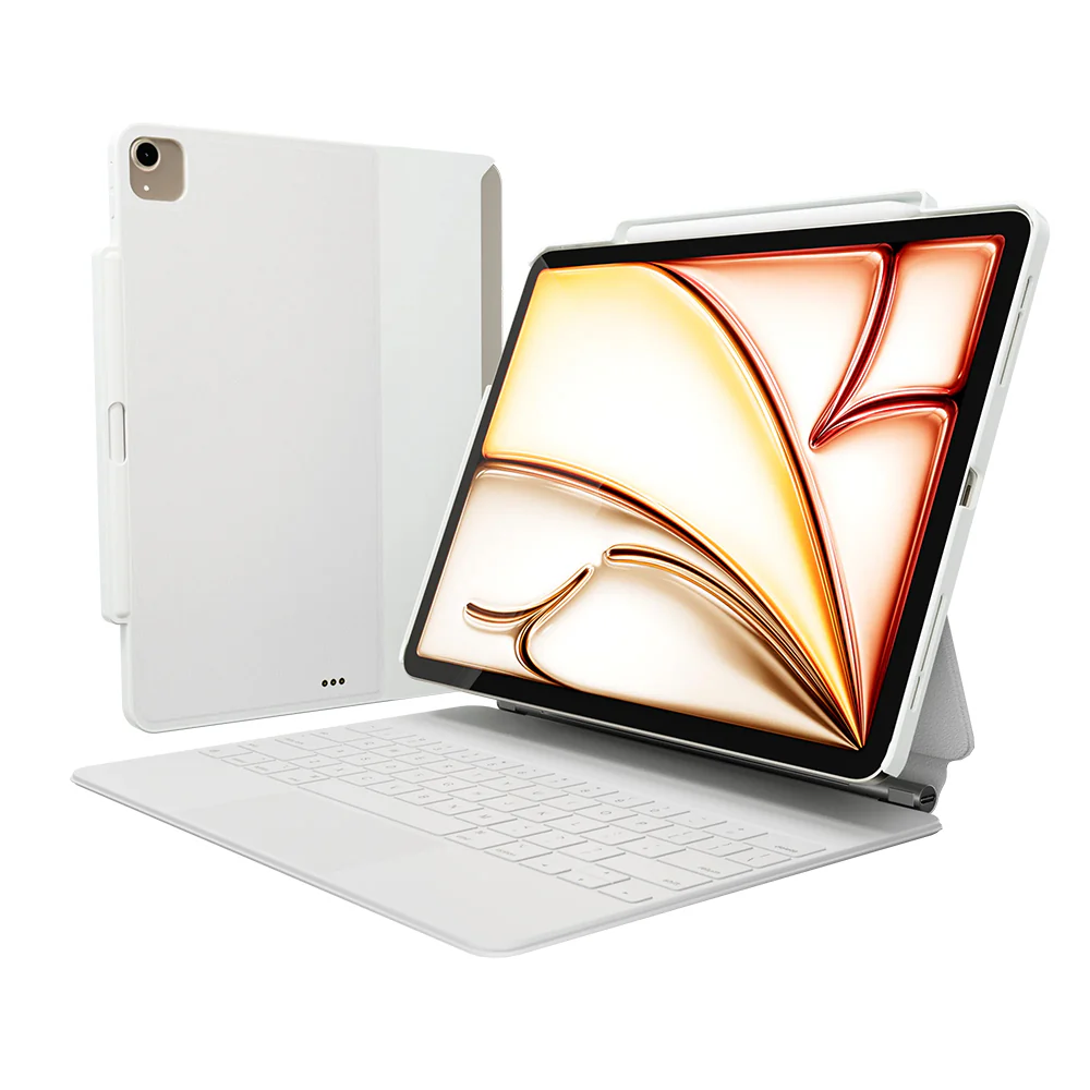 MagEasy CoverBuddy for 13-inch iPad Air (M2/M3/M4) / iPad Pro(1st/2nd/3rd/4th Gen) Leather White - Image 7