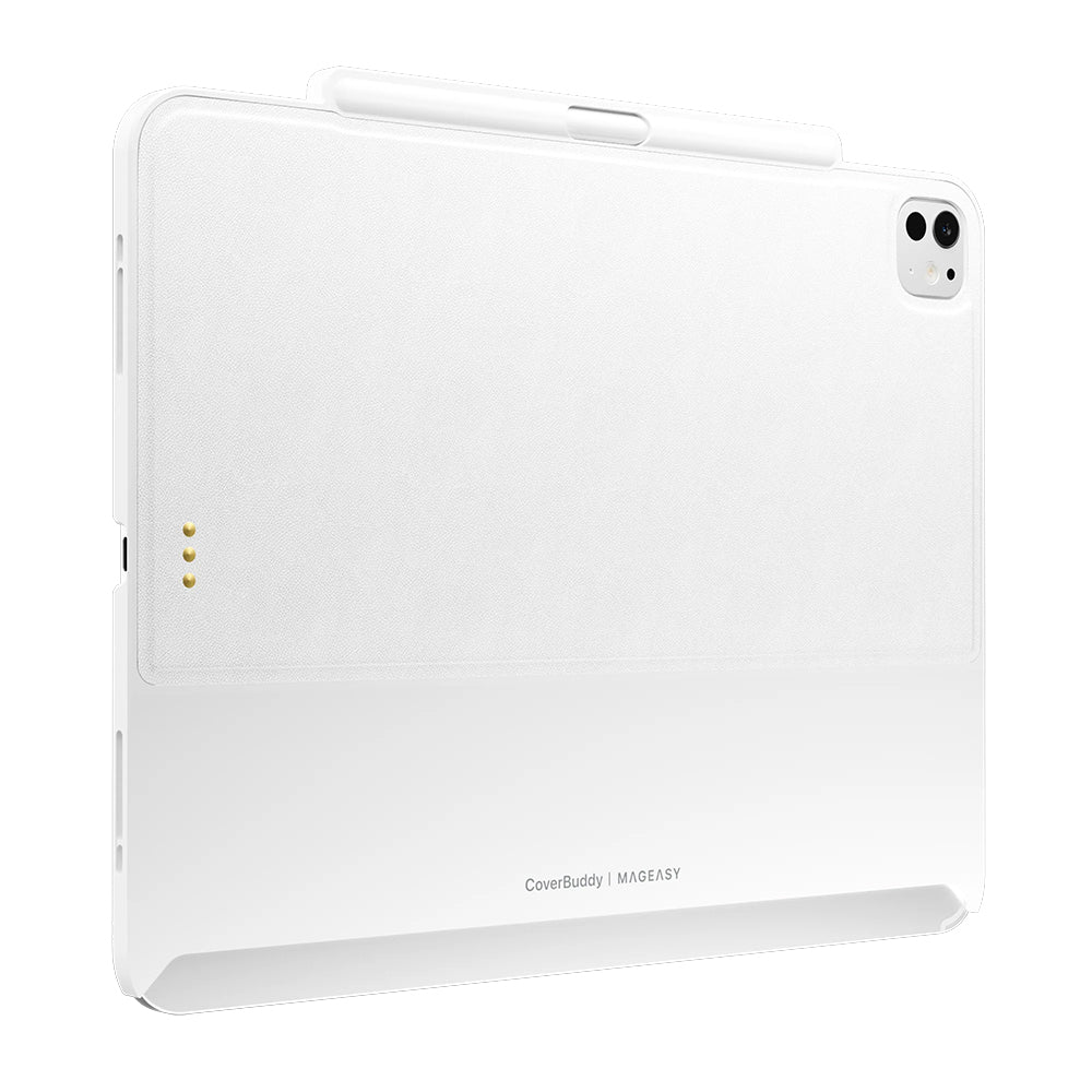 MagEasy CoverBuddy for 13-inch iPad Pro (M4/M5) Leather White - Image 4