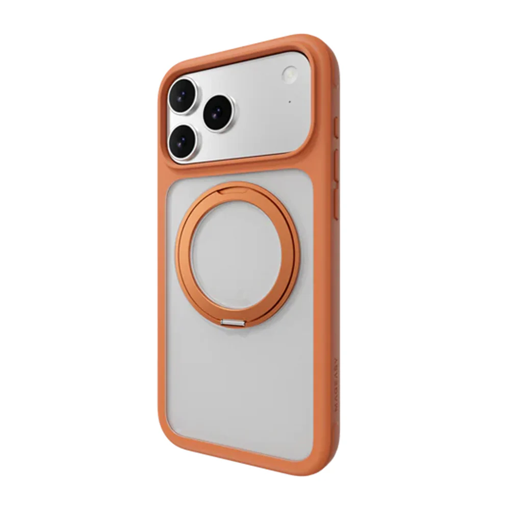 MagEasy MagStand 360 M MagSafe Rotating Ring Case iPhone 17 Pro Max Coral - Image 2