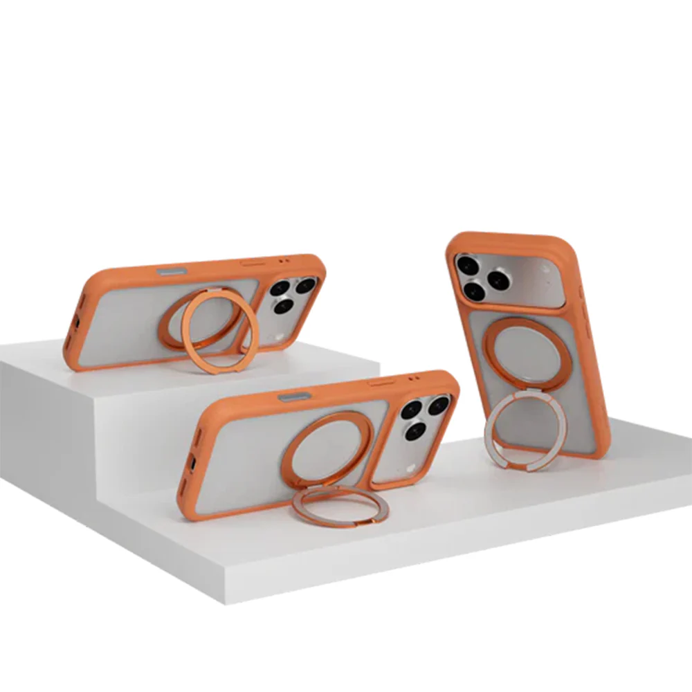 MagEasy MagStand 360 M MagSafe Rotating Ring Case iPhone 17 Pro Max Coral - Image 7
