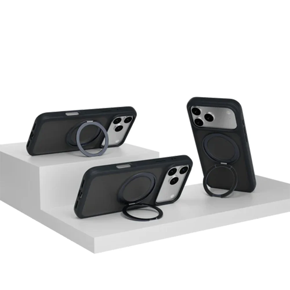 MagEasy MagStand 360 M MagSafe Rotating Ring Case iPhone 17 Pro Max Midnight - Image 7