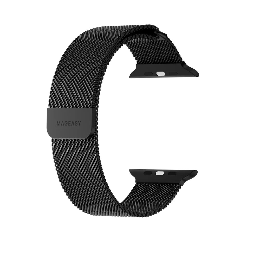 MagEasy Milanese Loop for Apple Watch 38/40/41/42mm(2025/2024) Black - Image 2