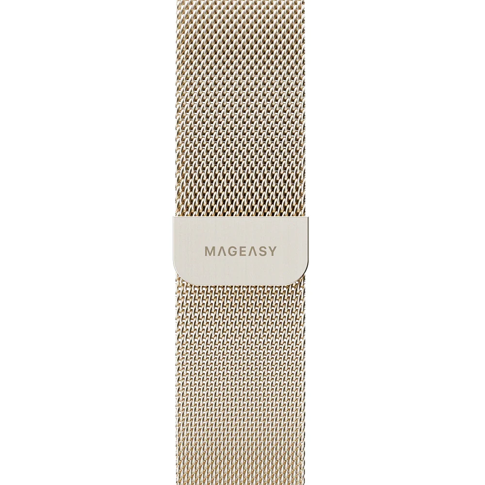MagEasy Milanese Loop for Apple Watch 42/44/45/46/49mm Starlight - Image 5