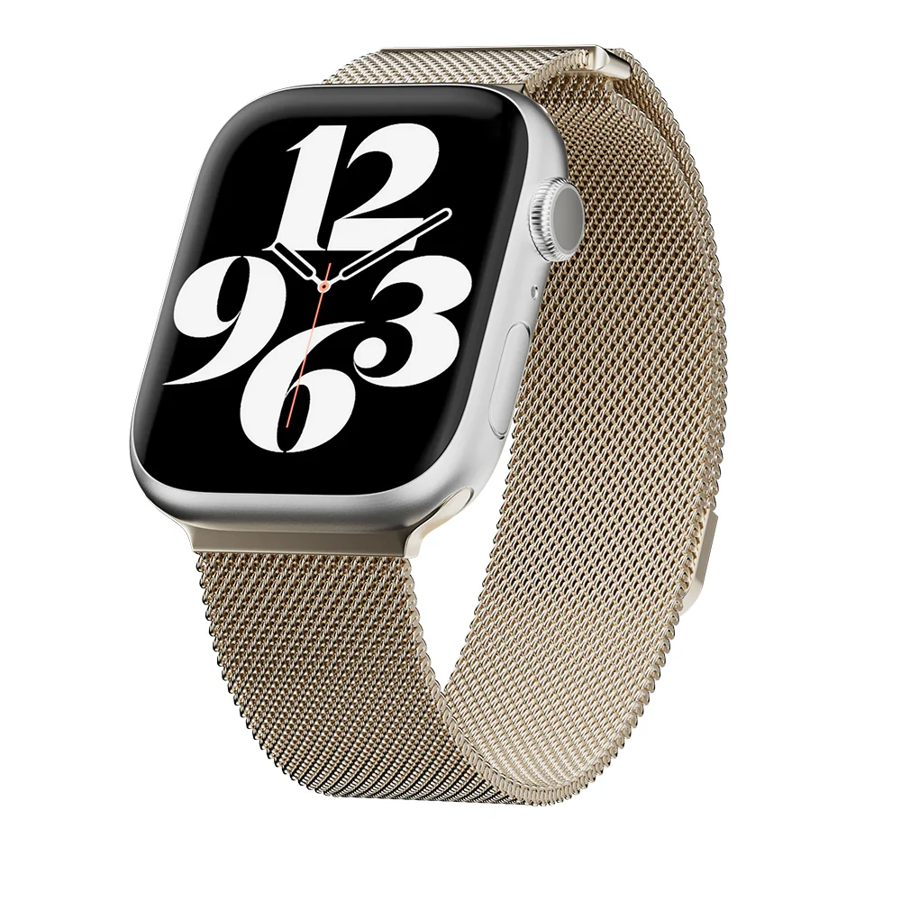 MagEasy Milanese Loop for Apple Watch 42/44/45/46/49mm Starlight - Image 6