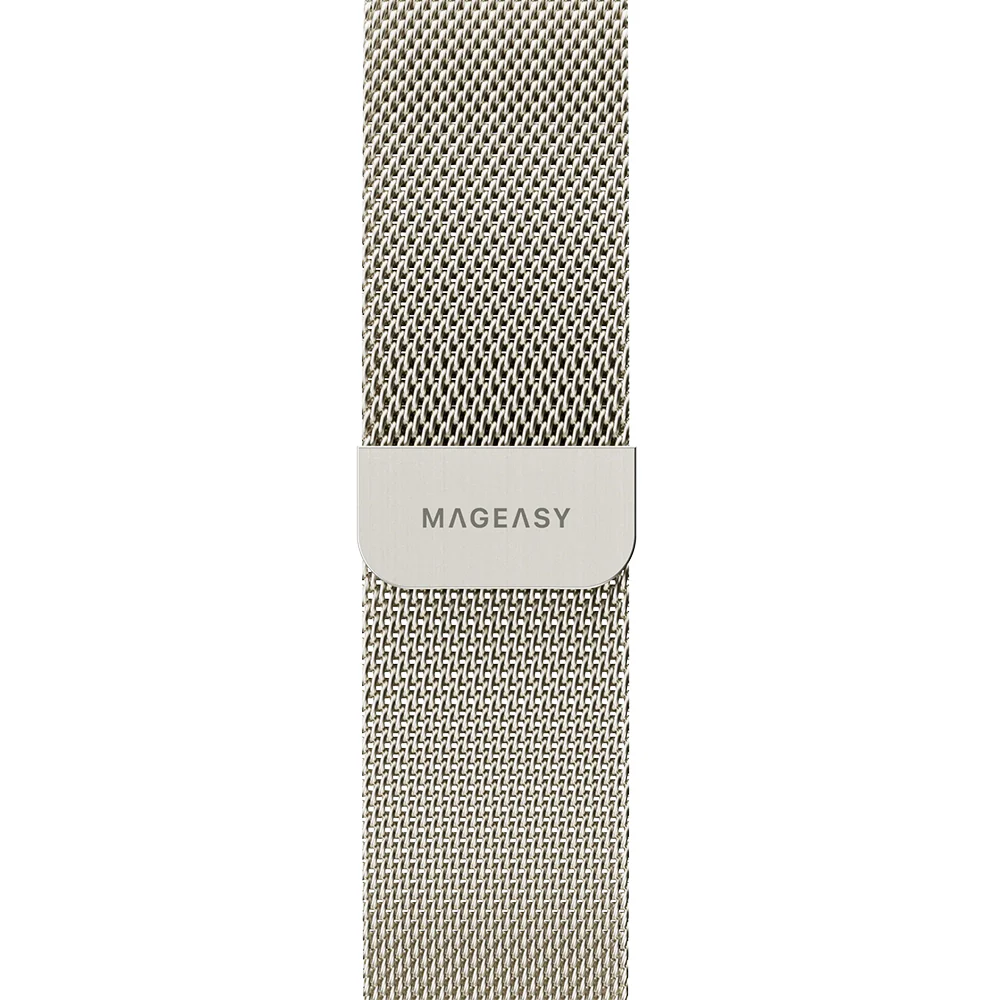MagEasy Milanese Loop for Apple Watch 42/44/45/46/49mm Silver - Image 5