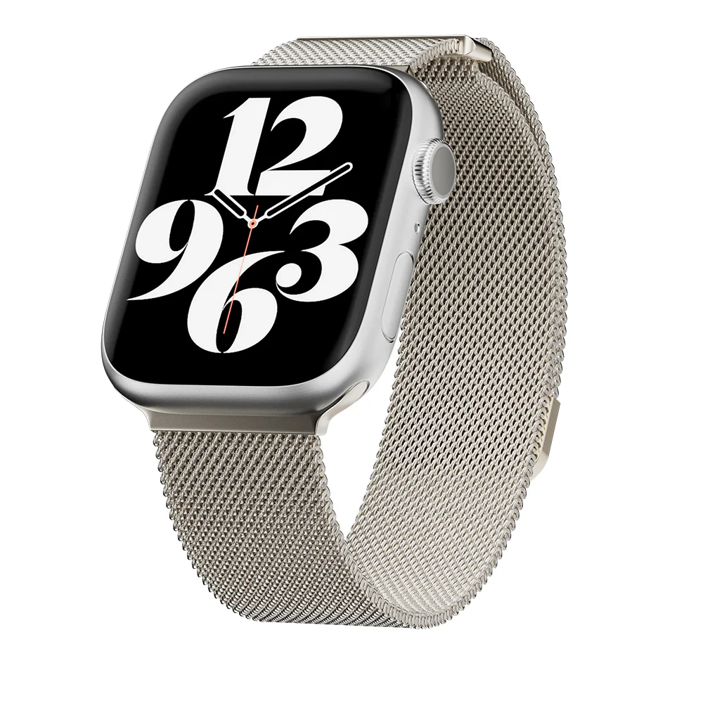 MagEasy Milanese Loop for Apple Watch 42/44/45/46/49mm Silver - Image 6