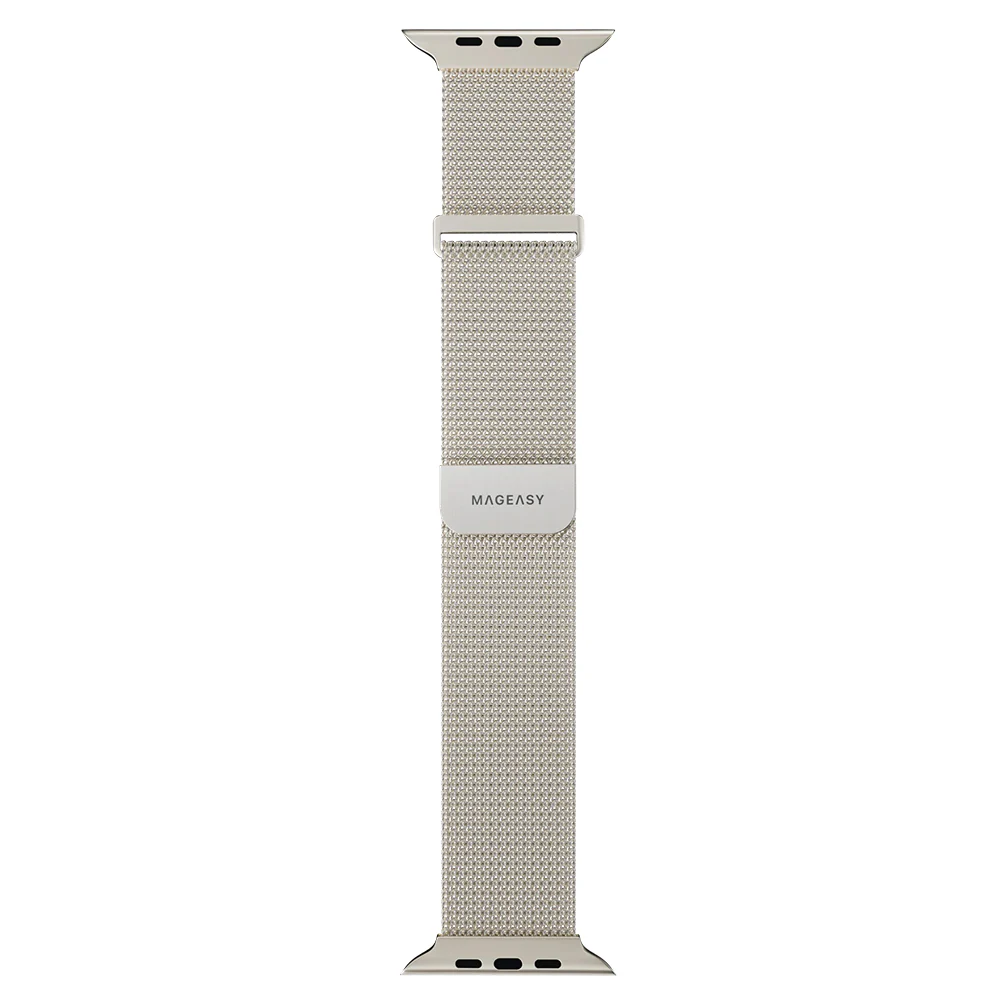MagEasy Milanese Loop for Apple Watch 42/44/45/46/49mm Silver - Image 7