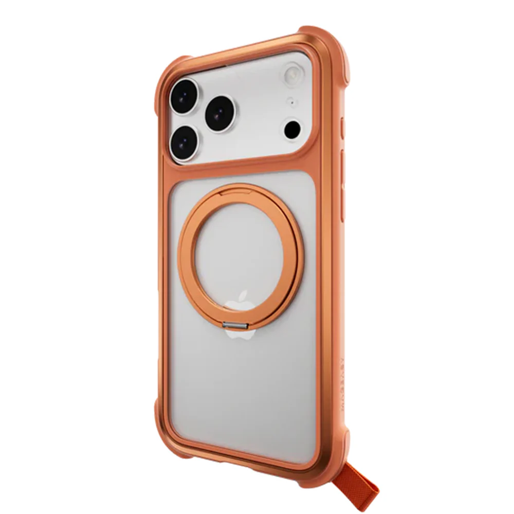 MagEasy Odyssey Stand M 360 MagSafe Stand Case for iPhone 17 Pro Max Coral - Image 2