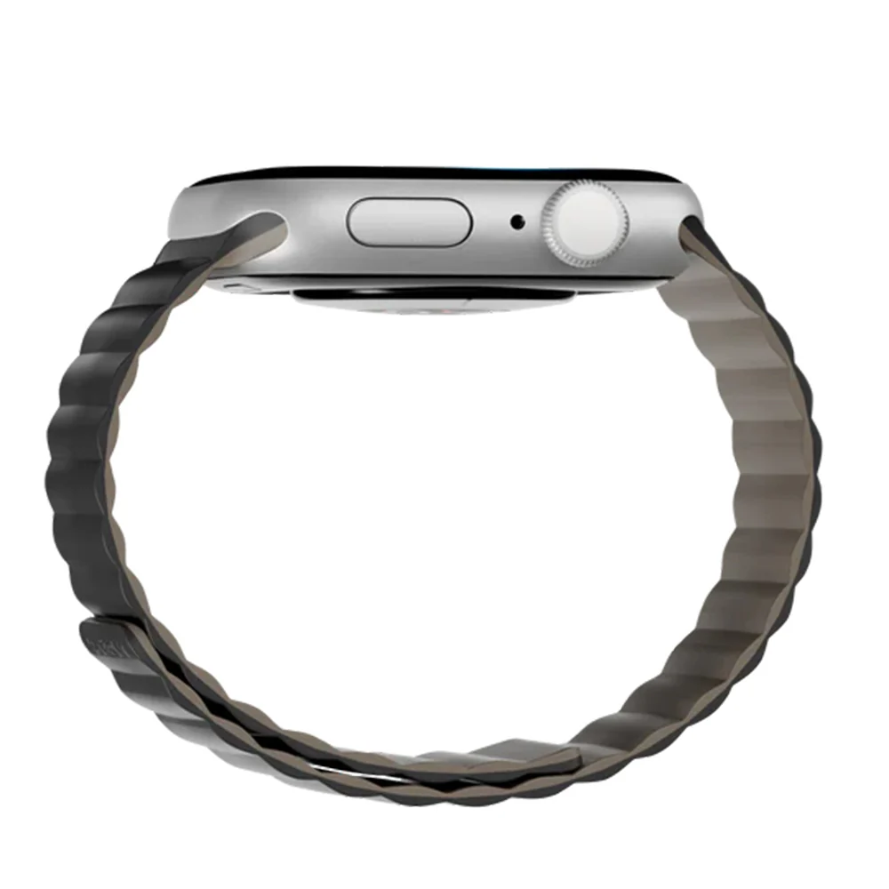 MagEasy Skin Duo Reversible Silicone Magnetic Band 38/40/41/42(2024/2025)mm Black/Fossil - Image 5
