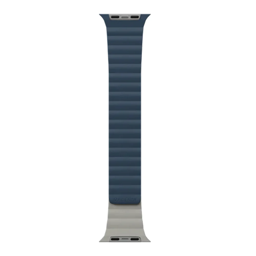 MagEasy Skin Duo Reversible Silicone Magnetic Band 38/40/41/42(2024/2025)mm Midnight Blue/Concrete Gray - Image 3