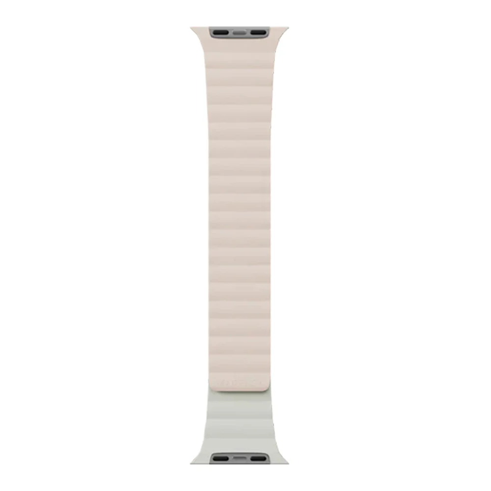 MagEasy Skin Duo Reversible Silicone Magnetic Band 42/44/45/46/49mm Shell Pink/Cloud White - Image 3