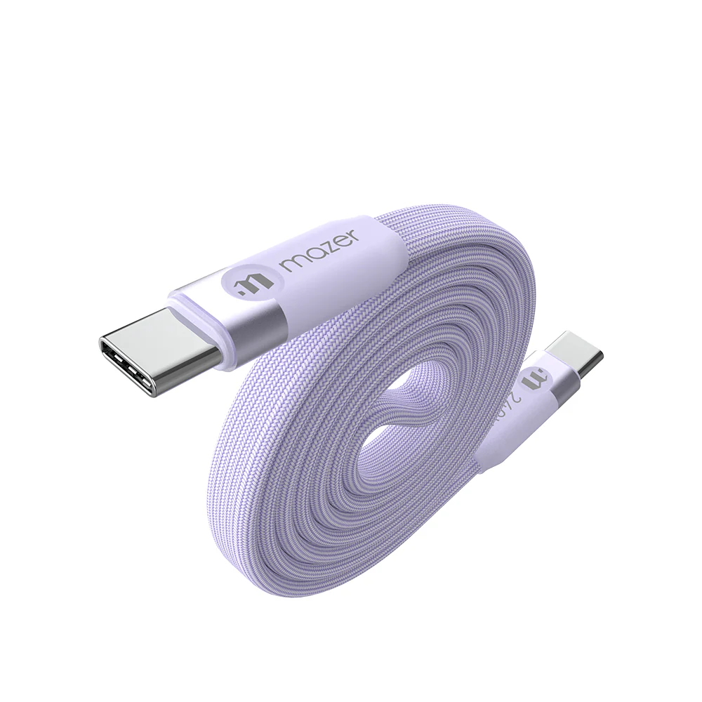 Mazer InfiniteLINK Cobra3 240W Flat Magnetic Roll Cable 1m Lavender - Image 3