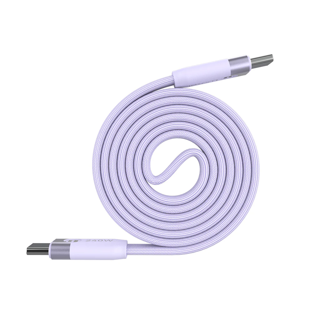 Mazer InfiniteLINK Cobra3 240W Flat Magnetic Roll Cable 1m Lavender - Image 4