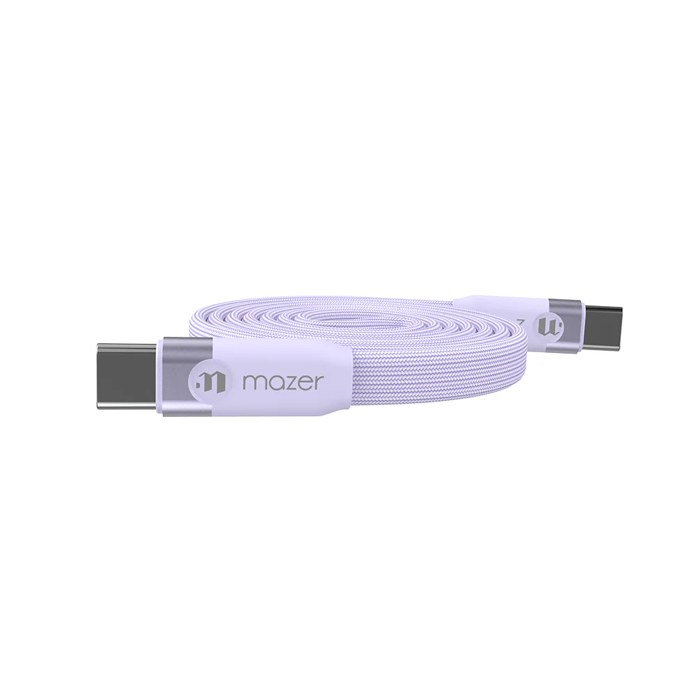 Mazer InfiniteLINK Cobra3 240W Flat Magnetic Roll Cable 1m Lavender - Image 5