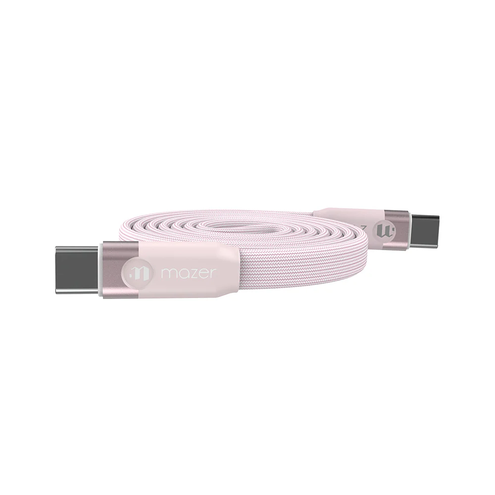 Mazer InfiniteLINK Cobra3 240W Flat Magnetic Roll Cable 1m Pink - Image 4