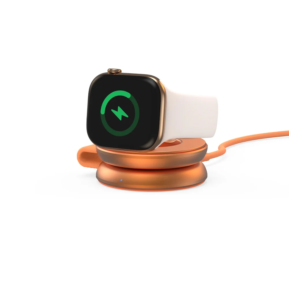 Mazer MagPad Duo2 Qi2.2 Certified 25W 2-in-1 Foldable Wireless Charging Pad Sunset Gold - Image 6