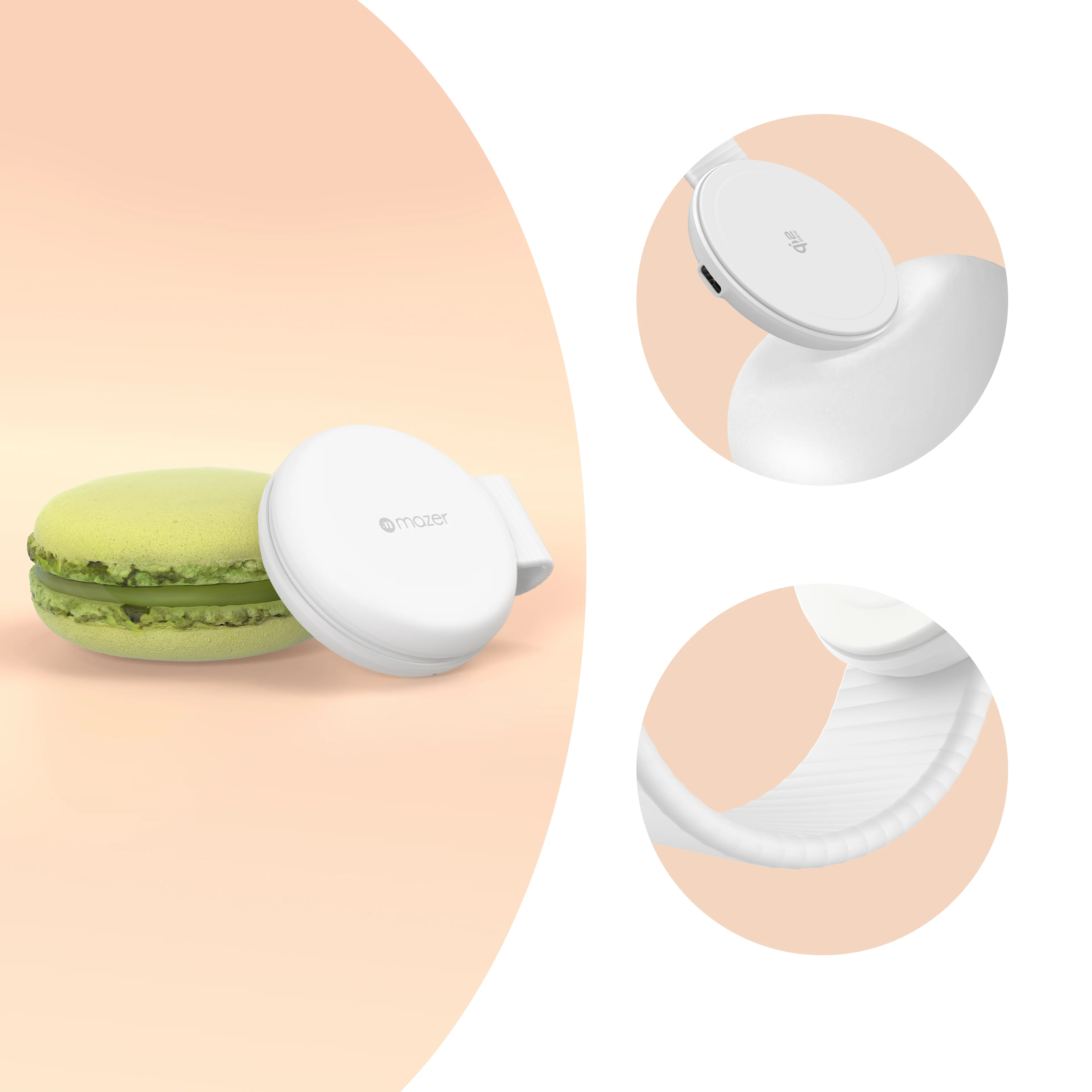 Mazer MagPad Duo2 Qi2.2 Certified 25W 2-in-1 Foldable Wireless Charging Pad White - Image 17