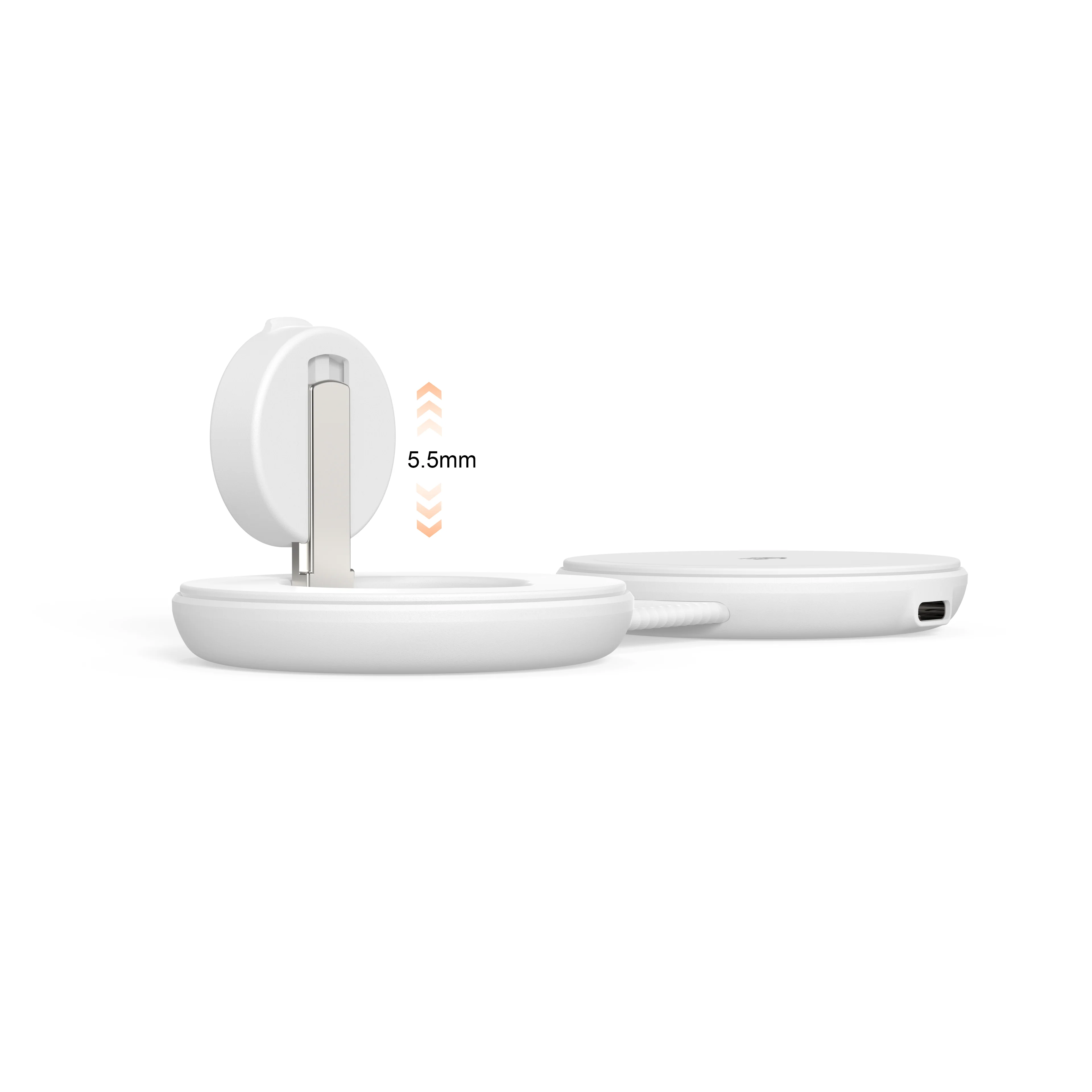 Mazer MagPad Duo2 Qi2.2 Certified 25W 2-in-1 Foldable Wireless Charging Pad White - Image 4
