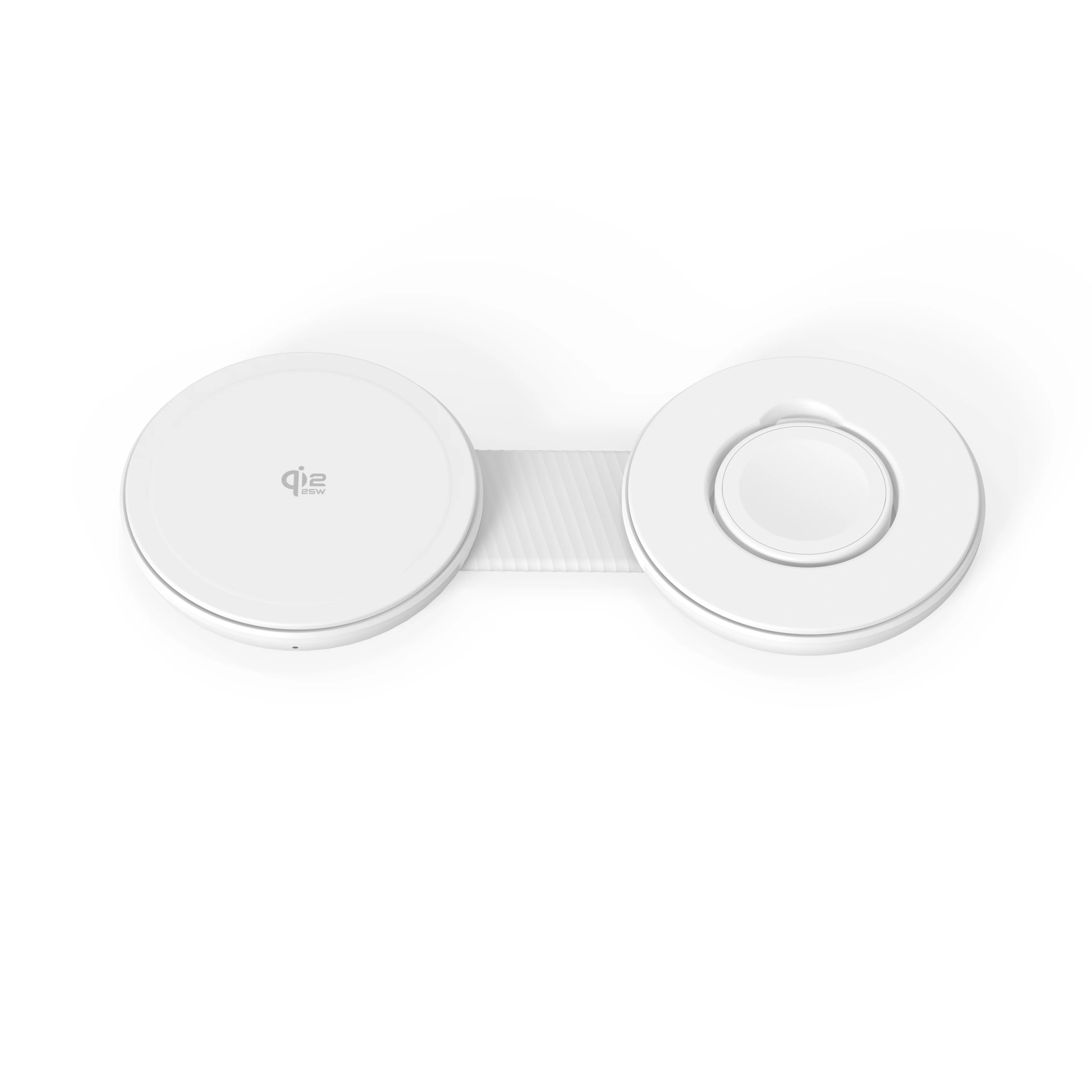 Mazer MagPad Duo2 Qi2.2 Certified 25W 2-in-1 Foldable Wireless Charging Pad White - Image 5