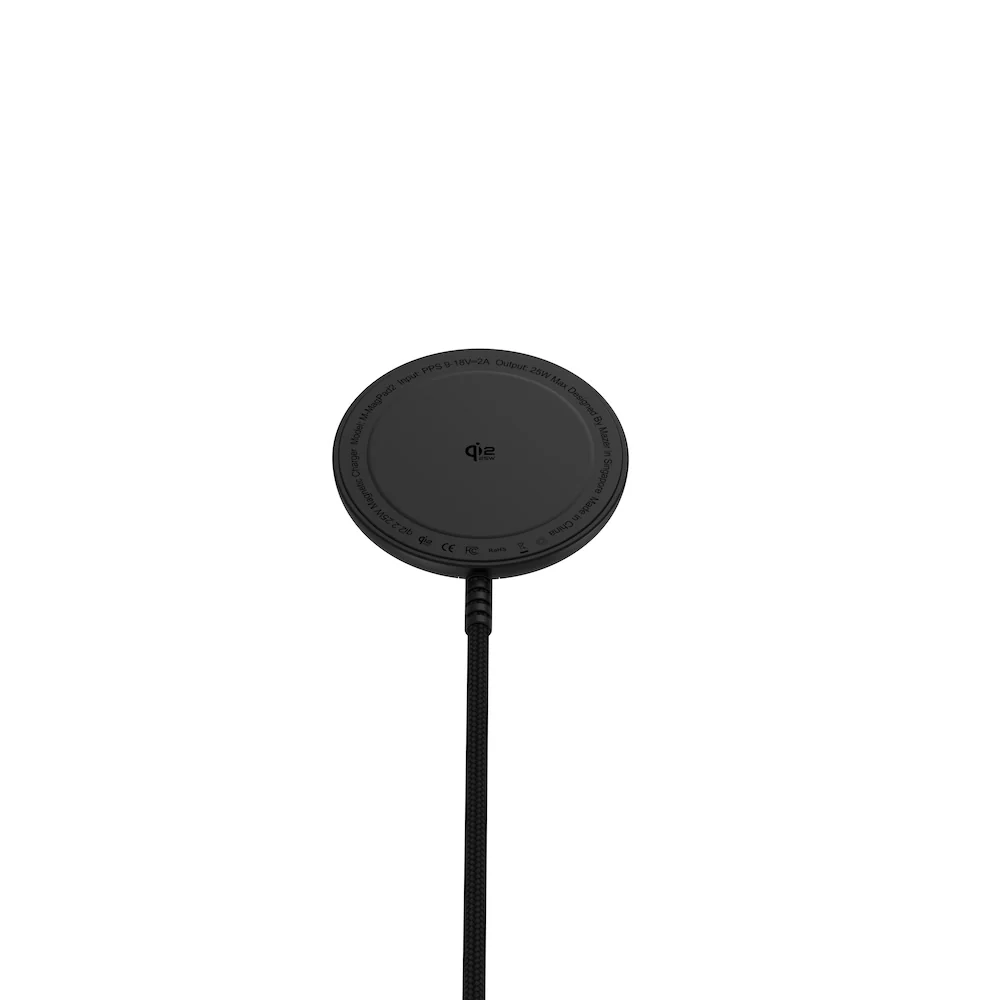 Mazer MagPad2 Qi2.2 Certified 25W Wireless Charging Pad Black - Image 6