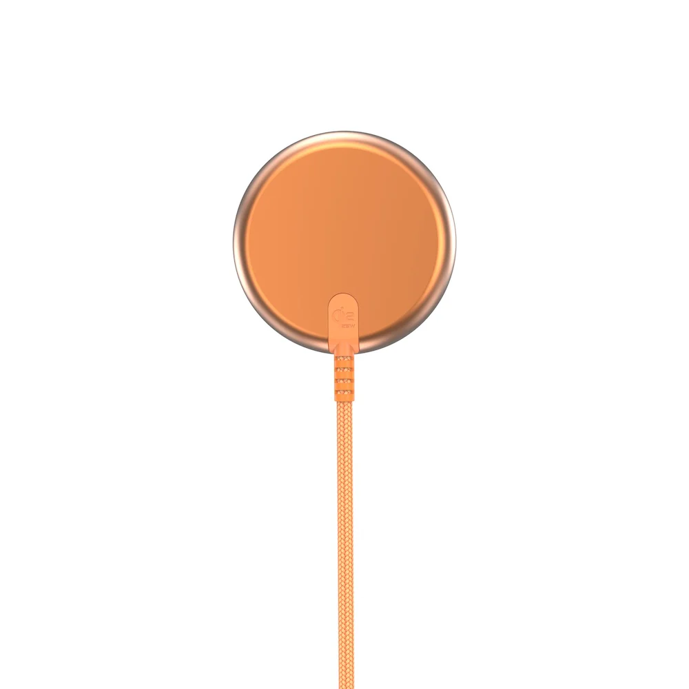 Mazer MagPad2 Qi2.2 Certified 25W Wireless Charging Pad Sunset Orange - Image 2