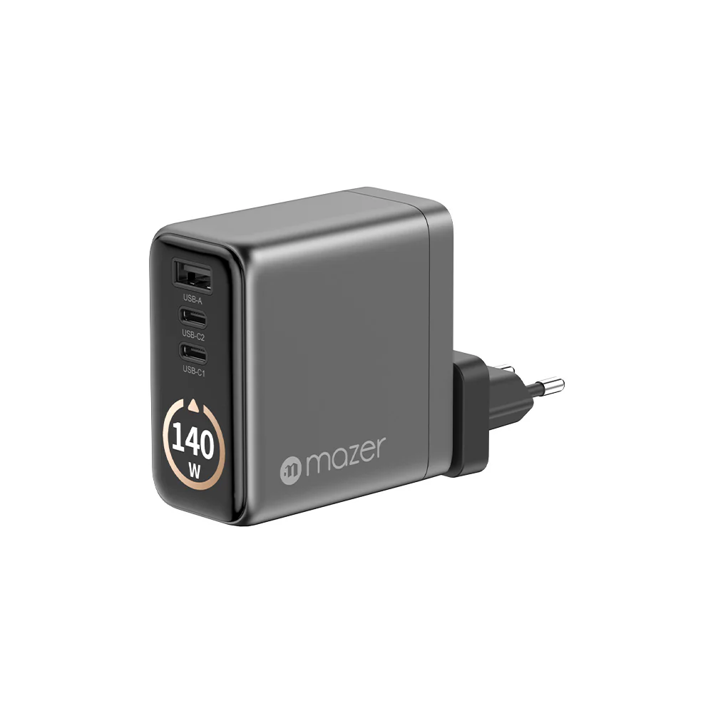 Mazer Prestige GaN AI Gan 140W Charger - Black Grey - Image 4