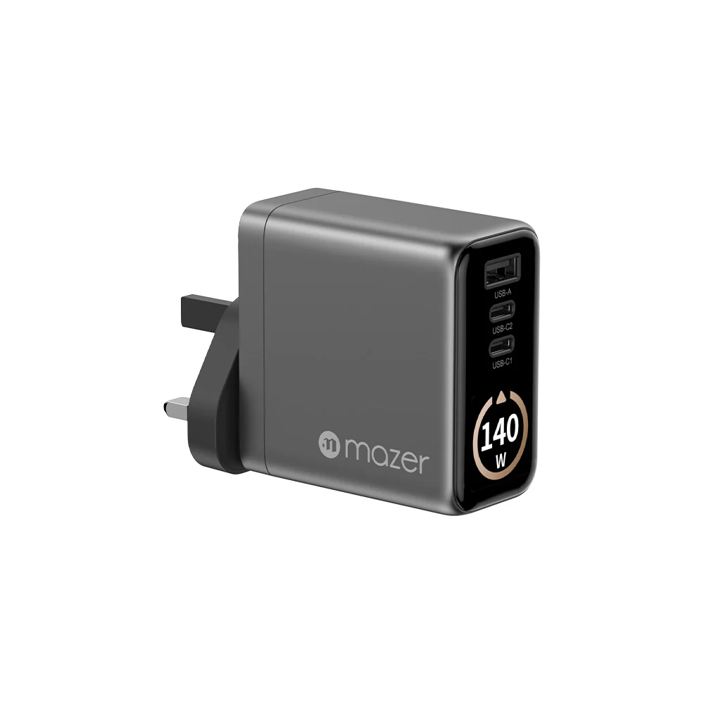 Mazer Prestige GaN AI Gan 140W Charger - Black Grey - Image 6