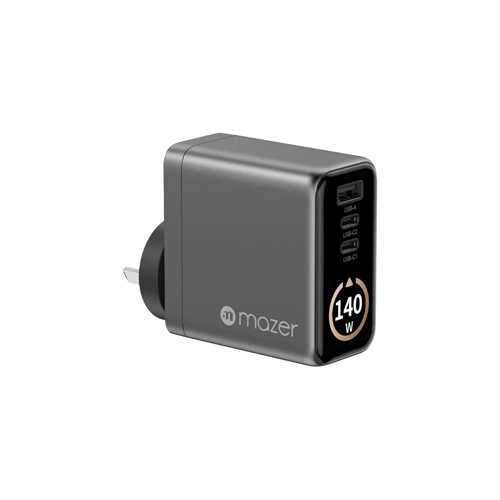 Mazer Prestige GaN AI Gan 140W Charger - Black Grey - Image 9