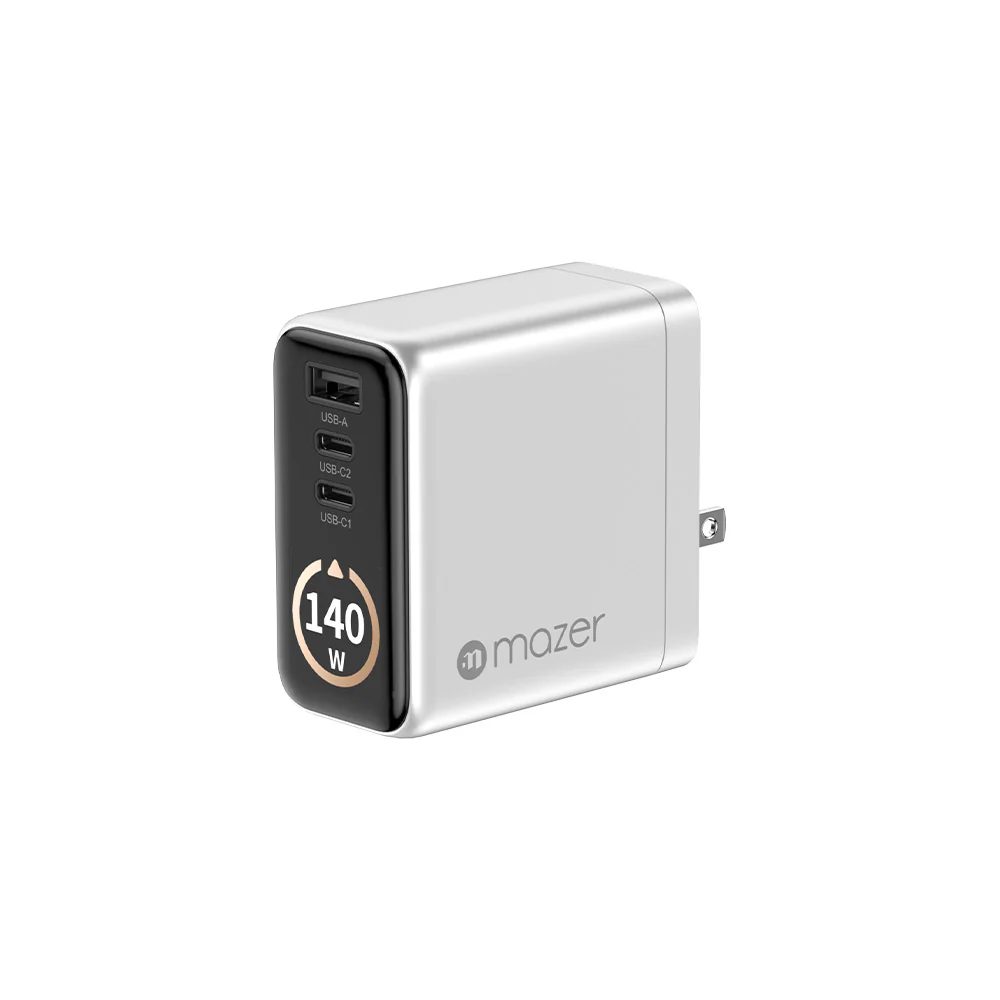 Mazer Prestige GaN AI Gan 140W Charger - Silver - Image 3
