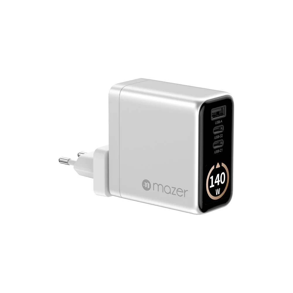 Mazer Prestige GaN AI Gan 140W Charger - Silver - Image 4