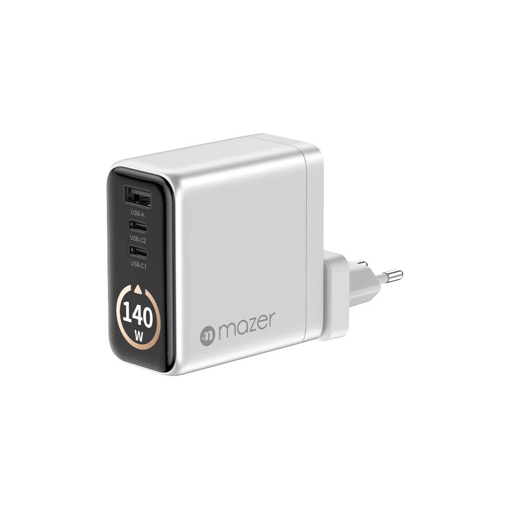 Mazer Prestige GaN AI Gan 140W Charger - Silver - Image 5
