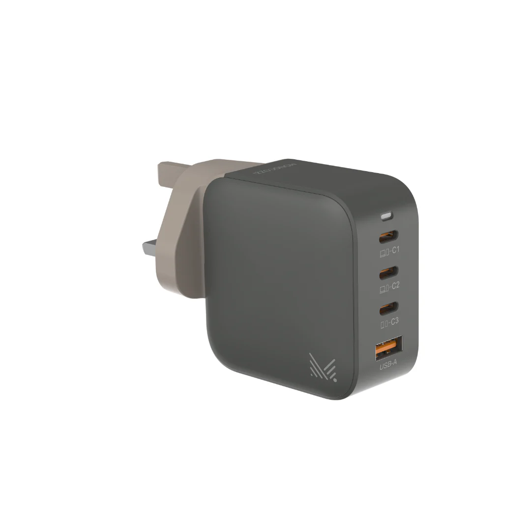 Monocozzi ESSENTIALS | 120W 3-Ports USB C USB A GaN Charger (UK) - Charcoal - Image 8
