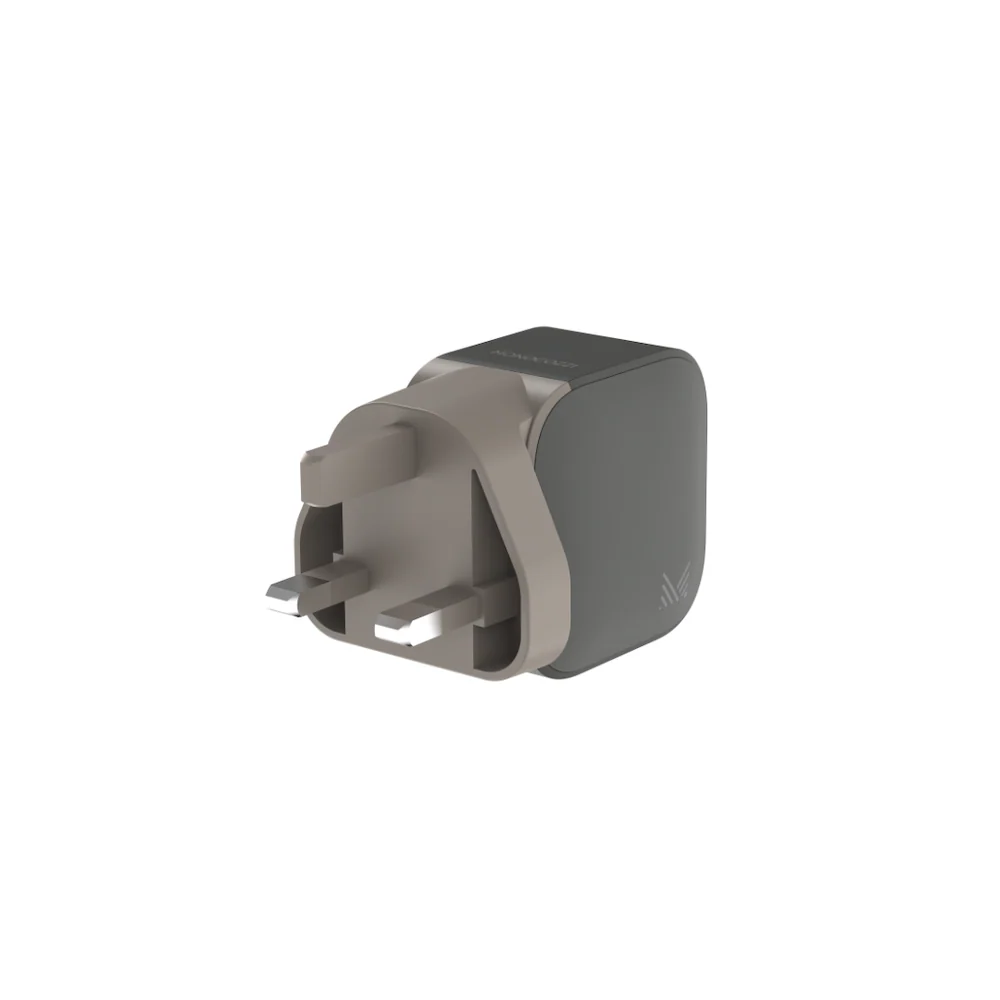 Monocozzi ESSENTIALS | 45W 2-Ports USB-C GaN Charger (UK) - Charcoal - Image 2