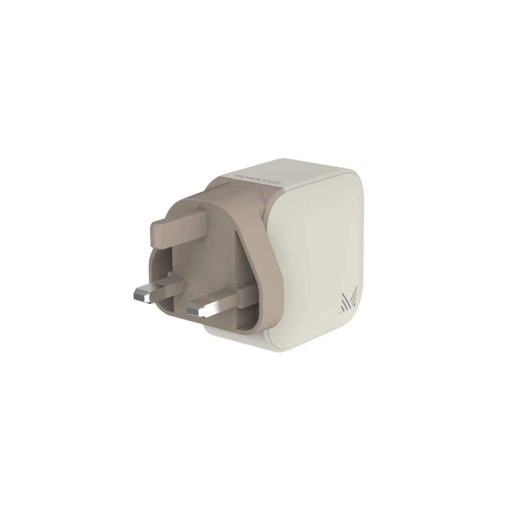 Monocozzi ESSENTIALS | 65W 3-Ports USB C USB A GaN Charger (UK) - Sand - Image 2
