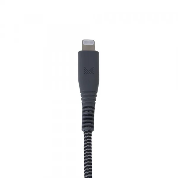 Monocozzi ESSENTIALS Braided USB-C To Lightning Sync And Charge Cable 120cm - Black - Image 2