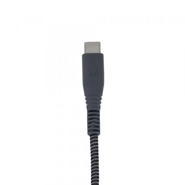 Monocozzi ESSENTIALS Braided USB-C To Lightning Sync And Charge Cable 120cm - Black - Image 3