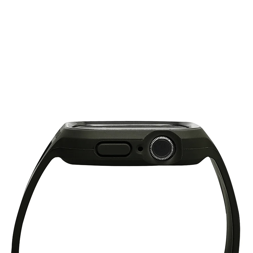 Monocozzi ESSENTIALS | Hybrid Soft Plastic Case with Strap for Apple Watch 45/44mm - Black - Image 3