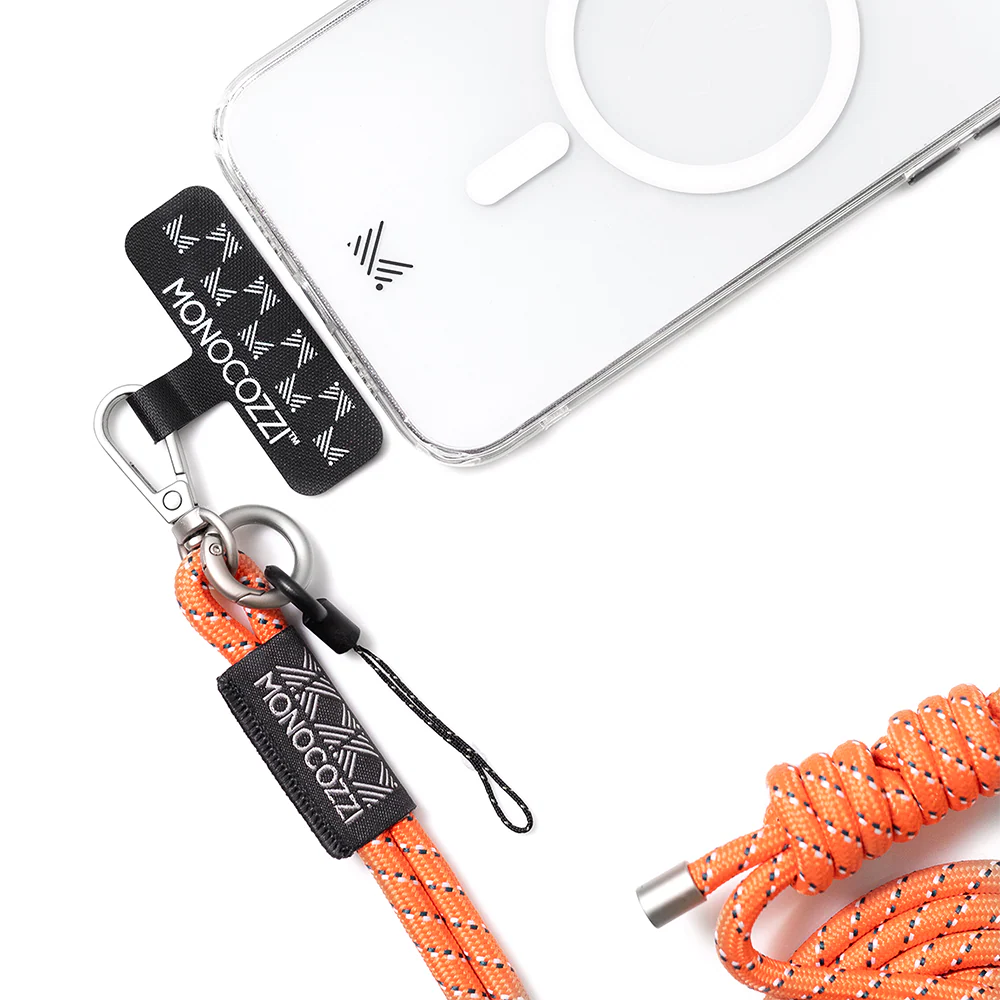 Monocozzi ESSENTIALS | Phone Strap with AirPod Pro holder - Terracotta - Image 2