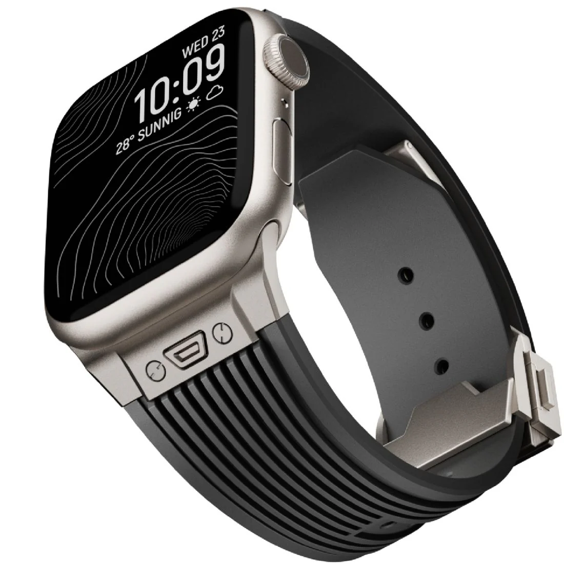 Monocozzi ESSENTIALS Premium Liquid Silicone Strap 44/45/46/49mm Black - Image 2