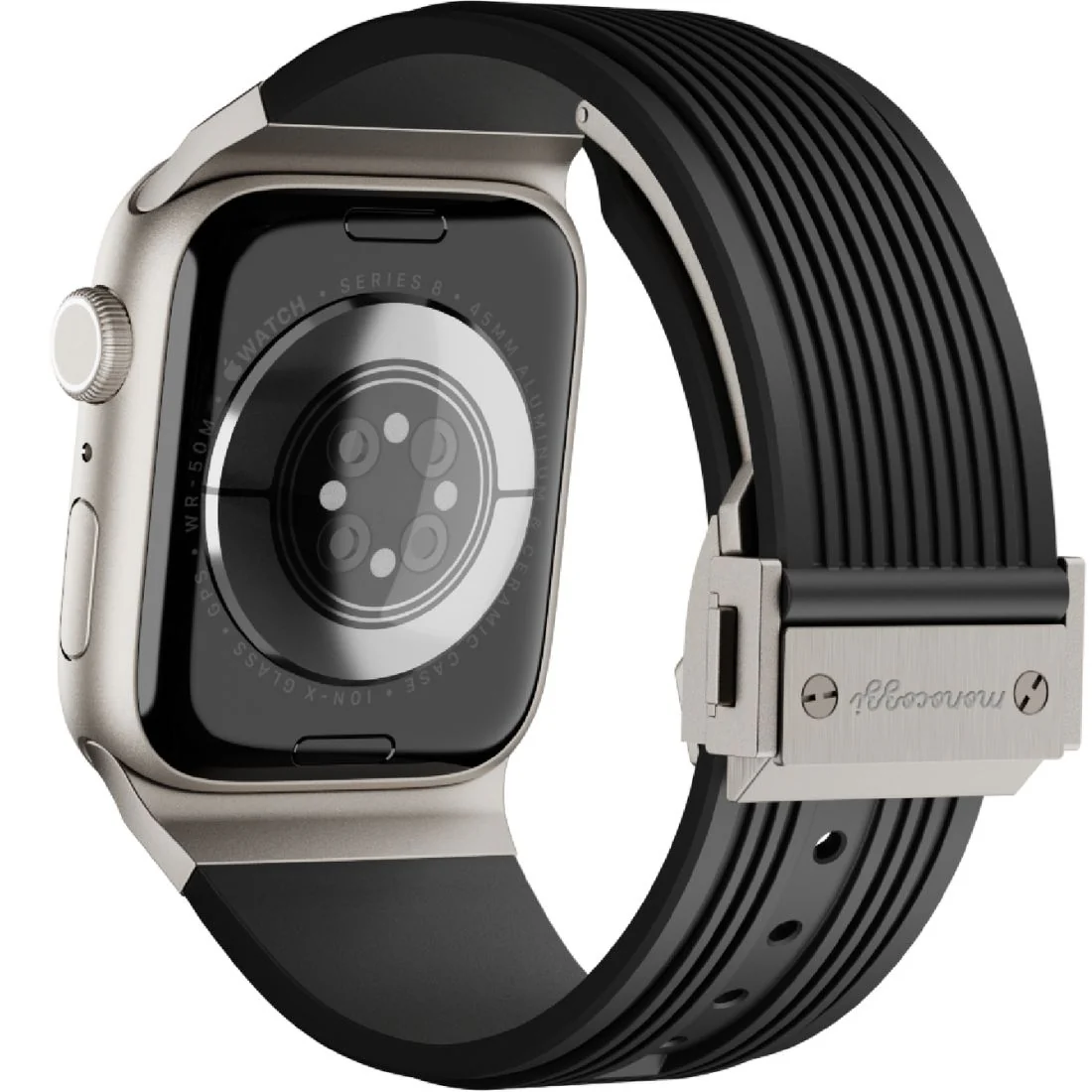 Monocozzi ESSENTIALS Premium Liquid Silicone Strap 44/45/46/49mm Black - Image 3