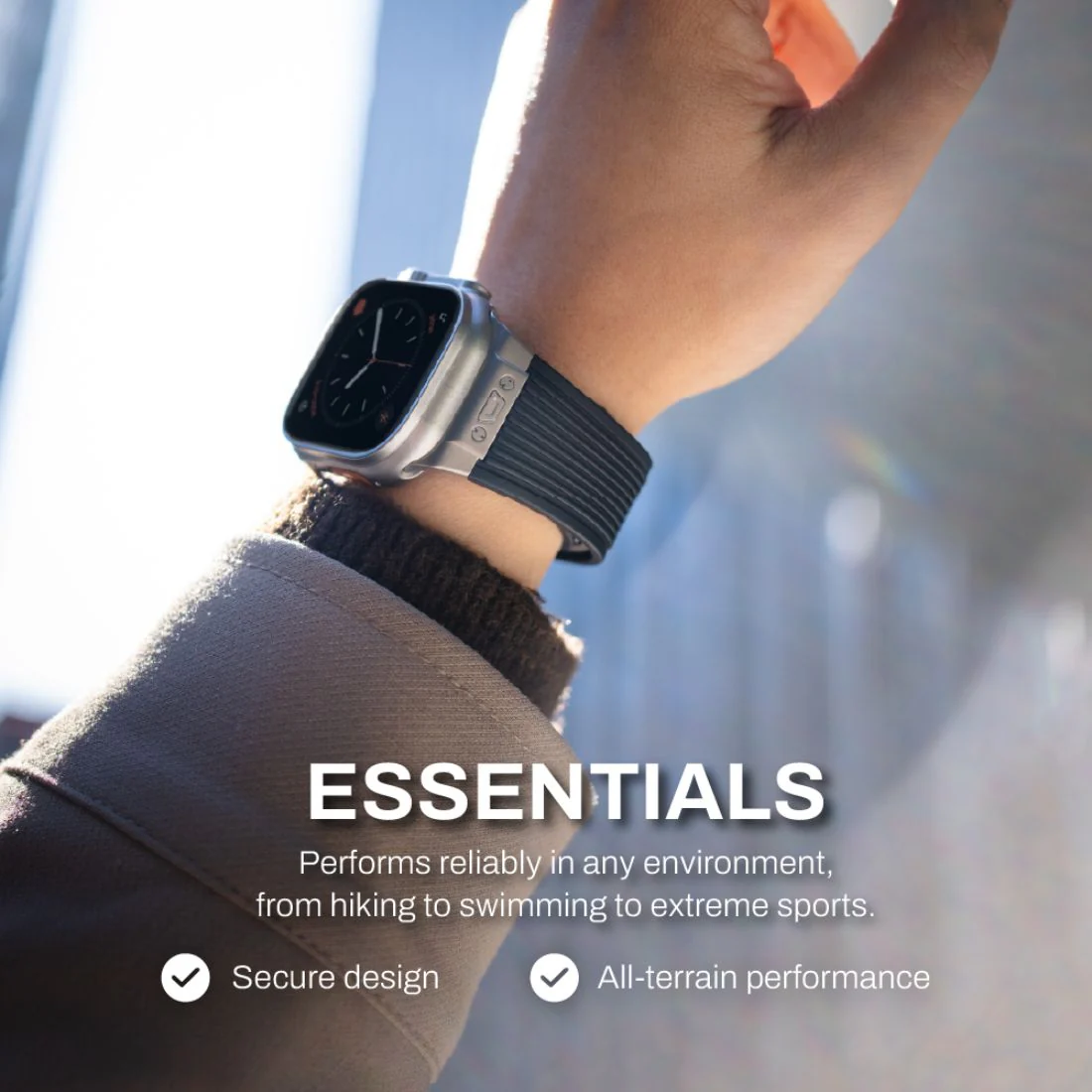 Monocozzi ESSENTIALS Premium Liquid Silicone Strap 44/45/46/49mm Black - Image 8