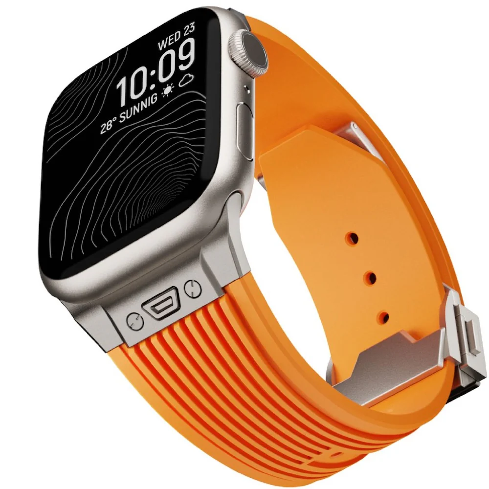 Monocozzi ESSENTIALS Premium Liquid Silicone Strap 44/45/46/49mm Orange - Image 2