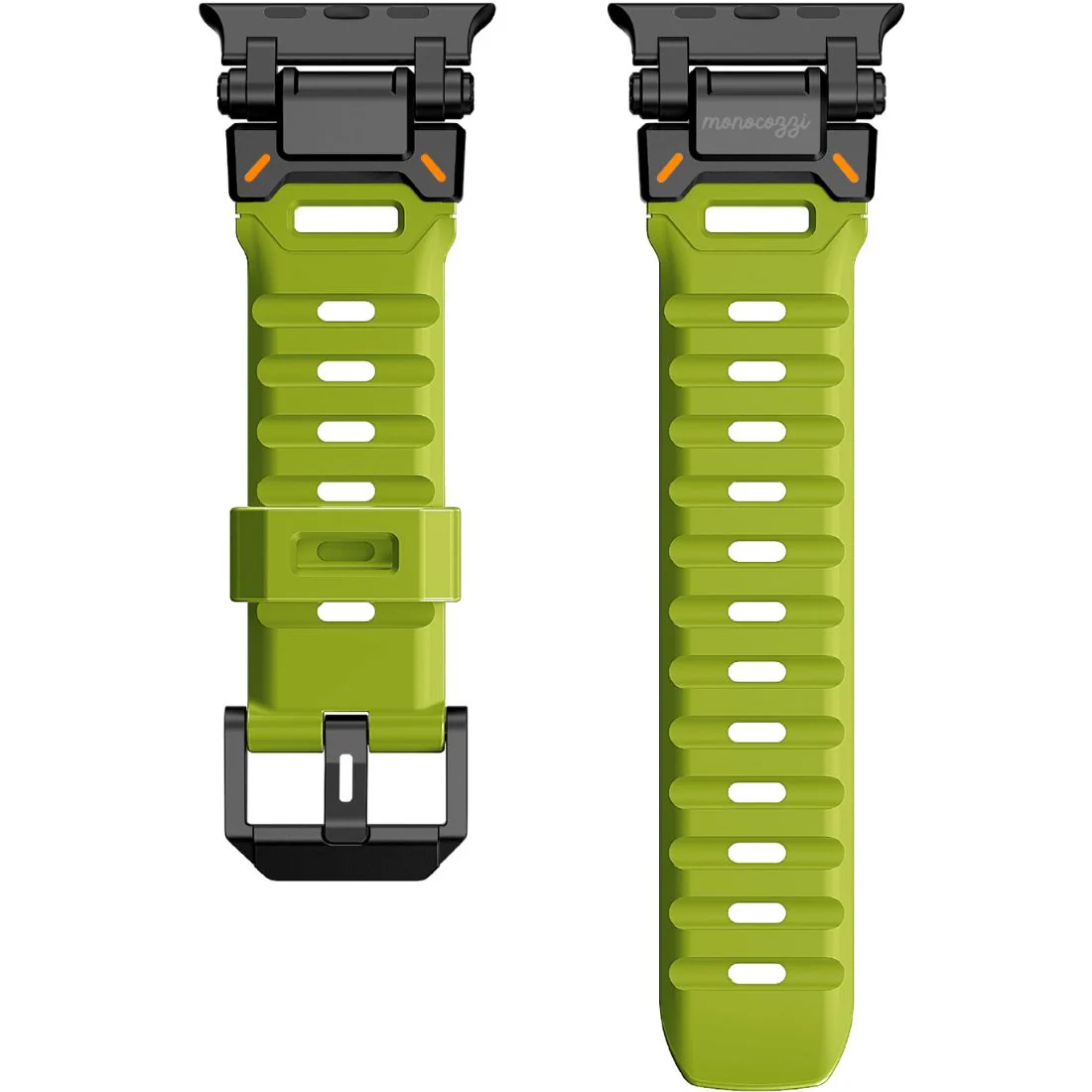 Monocozzi ESSENTIALS Robust FKM Rubber Strap 44/45/46/49mm Olive - Image 4