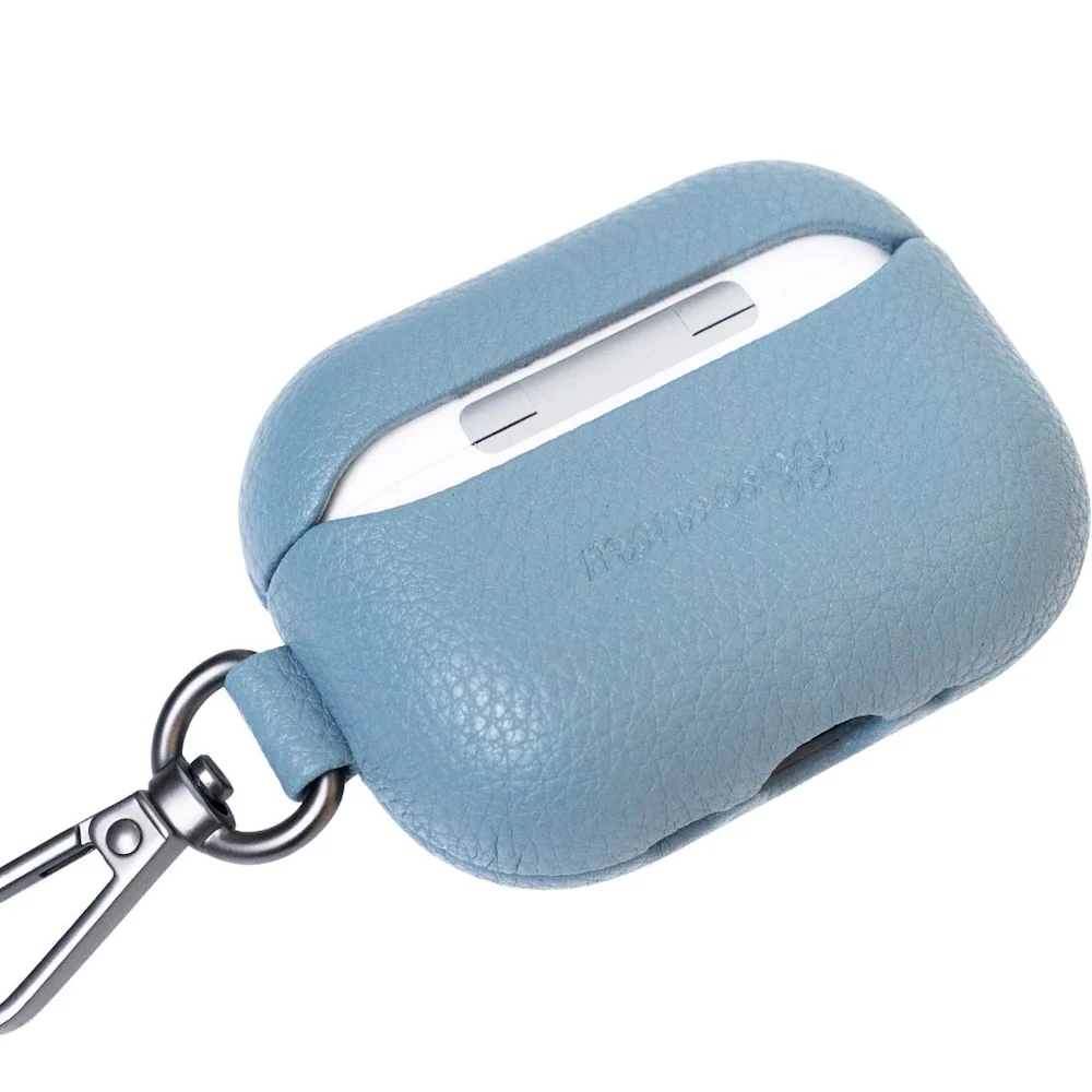 Monocozzi EXQUISITE Premium Pebble Leather Case AirPods Pro 3 Blue - Image 3