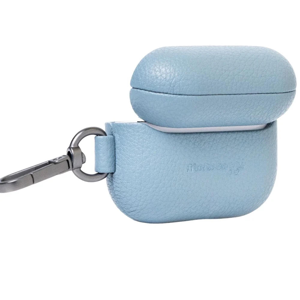 Monocozzi EXQUISITE Premium Pebble Leather Case AirPods Pro 3 Blue - Image 4