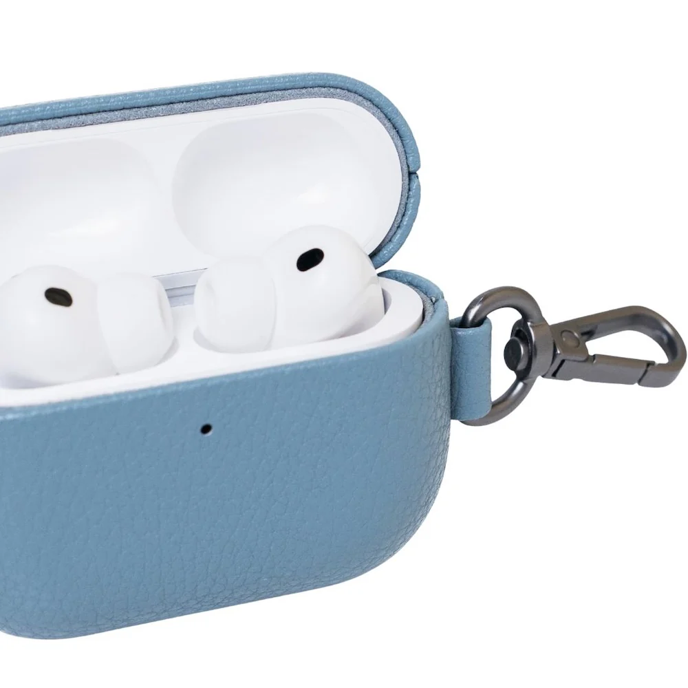 Monocozzi EXQUISITE Premium Pebble Leather Case AirPods Pro 3 Blue - Image 5