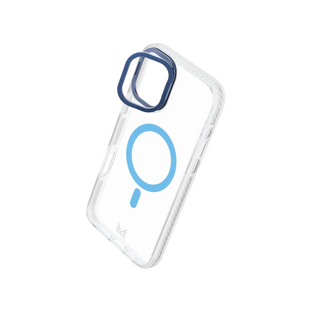 Monocozzi LUCID | Magsafe 10ft Drop Protection Lens Stand Hybrid Case for iPhone 16 Plus - Blue - Image 2