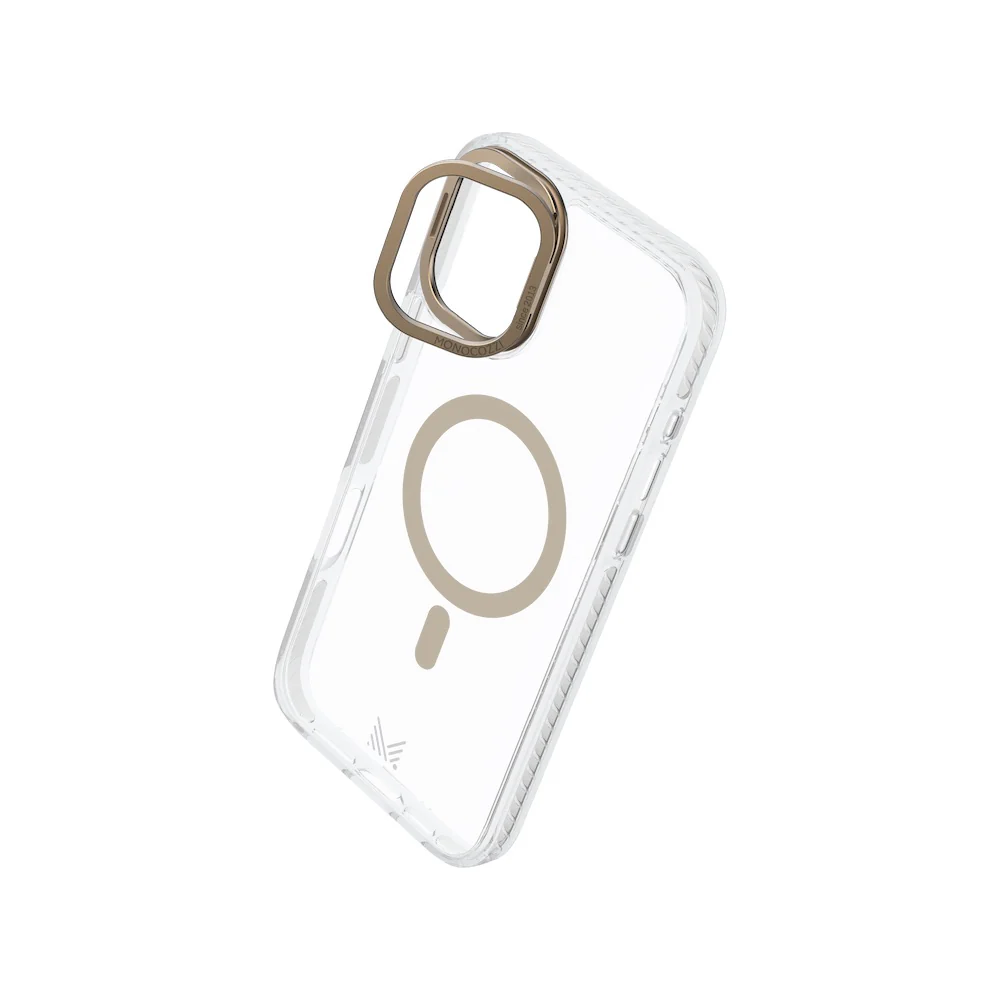 Monocozzi LUCID | Magsafe 10ft Drop Protection Lens Stand Hybrid Case for iPhone 16 Pro Max - Gold - Image 2
