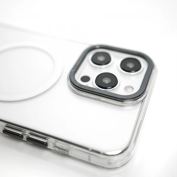 Monocozzi LUCID | Magsafe Compatible SnapOn Shockproof Hybrid Case with Lens Protection for iPhone 15 Pro - Transparent - Image 2